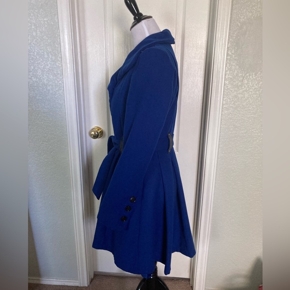 Steve Madden belted long peacoat - Picture 8 of 13